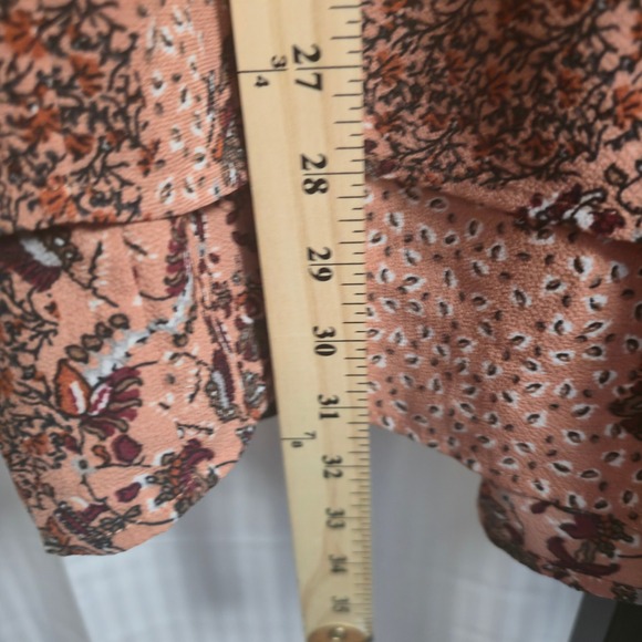 Umgee USA Floral‎ Print Dress Tiered Bell Sleeve Boho Bohemian Small S - Picture 10 of 16